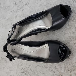 NWT Peep-toe, sling-back heels